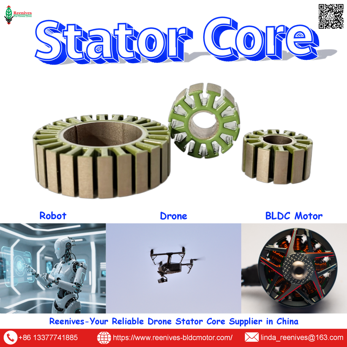 Electric motor stator manufacturer providing precision laminations for UAV & brushless motors. Low iron loss, epoxy coating, custom stacks. Trusted by global OEMs. Free samples & fast shipping.